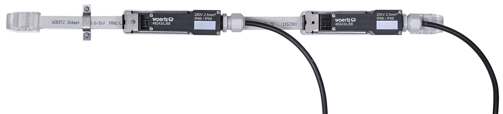 Sistema de cable plano IP 3G2,5 mm² y 3G4 mm² (IP66/68)