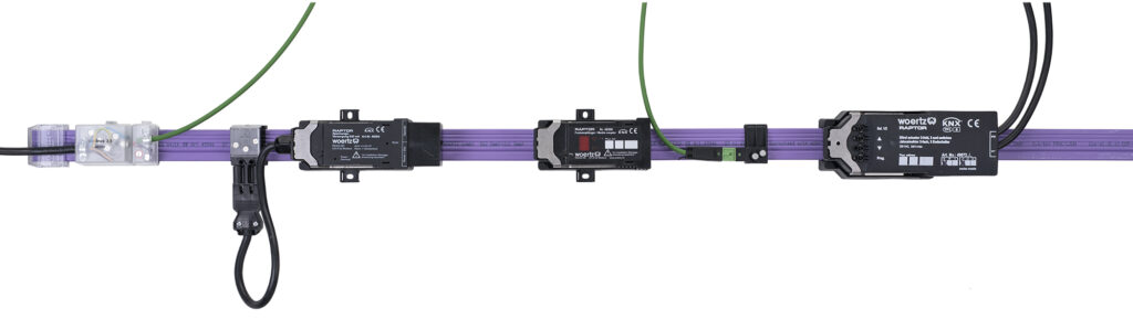sistema de cable plano woertz combi 5g25 y 2x15mm2-knx