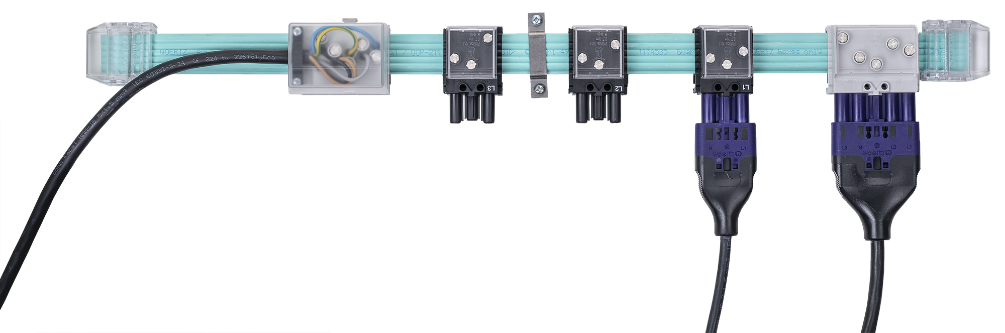 sistema de cable plano woertz power 5g25 mm2